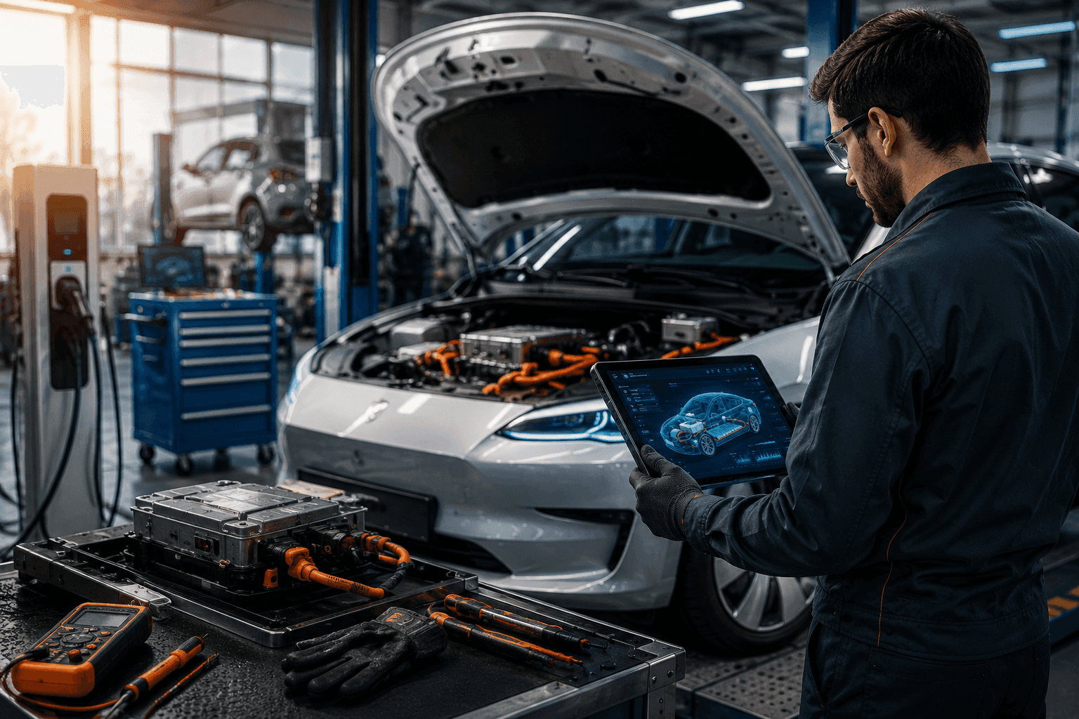 Electrificación del parque automovilístico: qué cambia en el taller